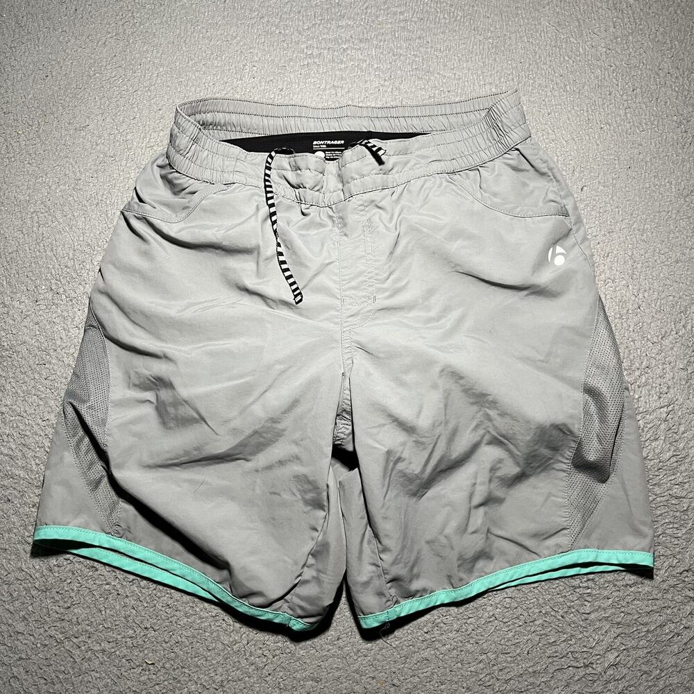 Bontrager Shorts Womens Small Dual Sport Cycling Padded Gray Drawstrings
